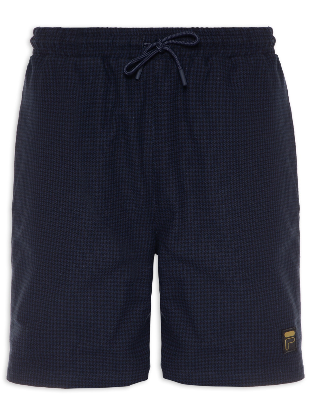 Short Masculino Galli Houndstooth Azul Fila