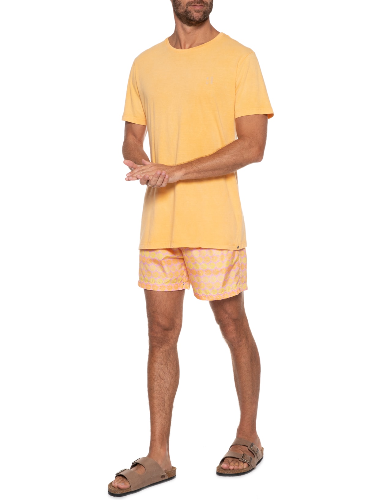 Short Masculino Geo Grape Laranja Shortsco