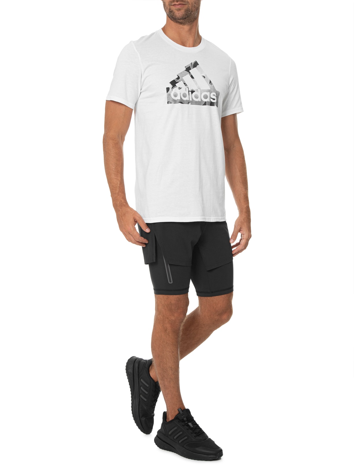 Short Masculino Hiit 2 In 1 Preto Adidas