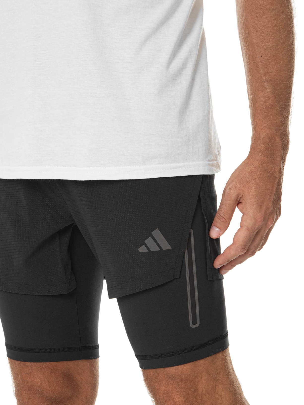 Short Masculino Hiit 2 In 1 Preto Adidas