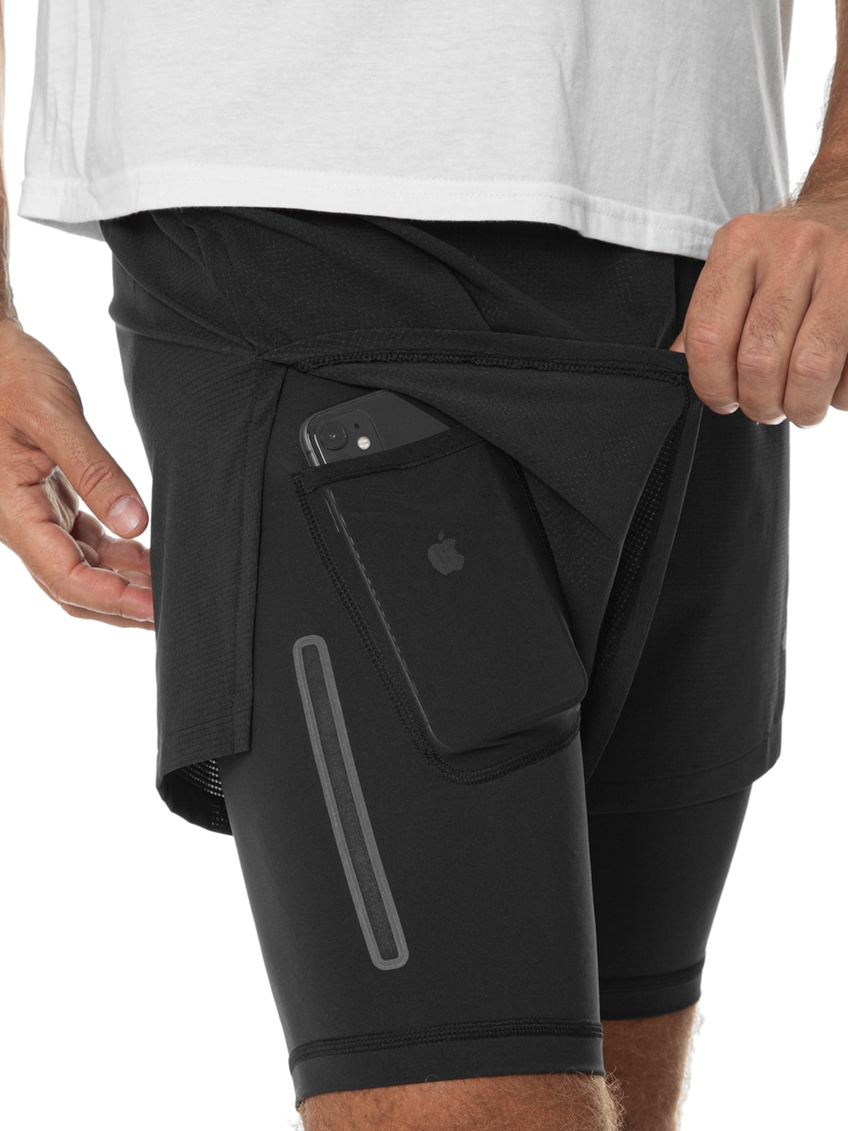 Short Masculino Hiit 2 In 1 Preto Adidas