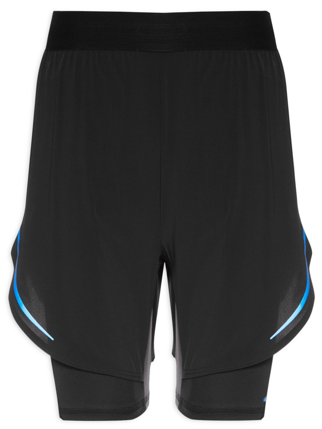 Short Masculino Hiit 2in1 - Preto