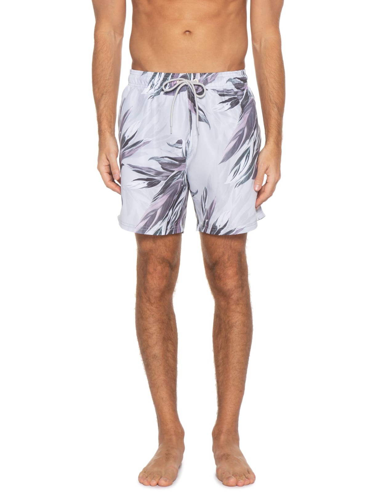 Short Masculino Leaves Energy Cinza John John