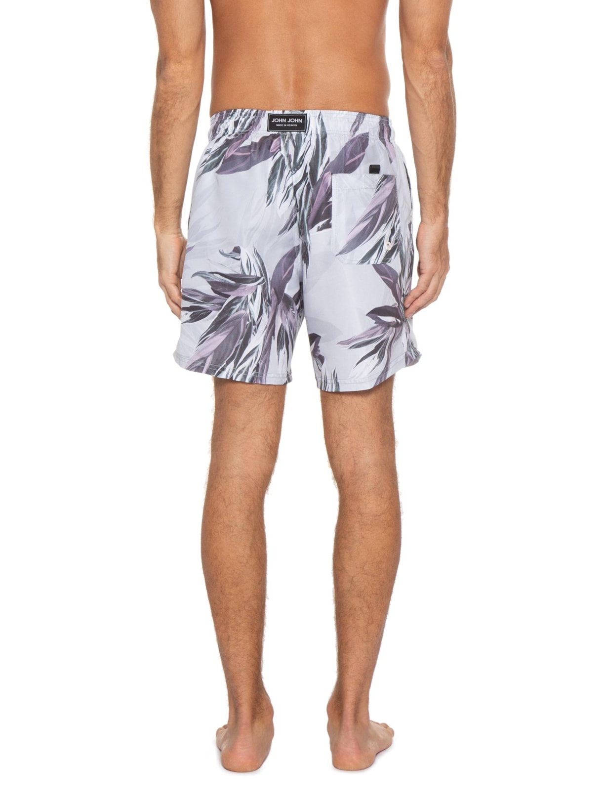 Short Masculino Leaves Energy Cinza John John