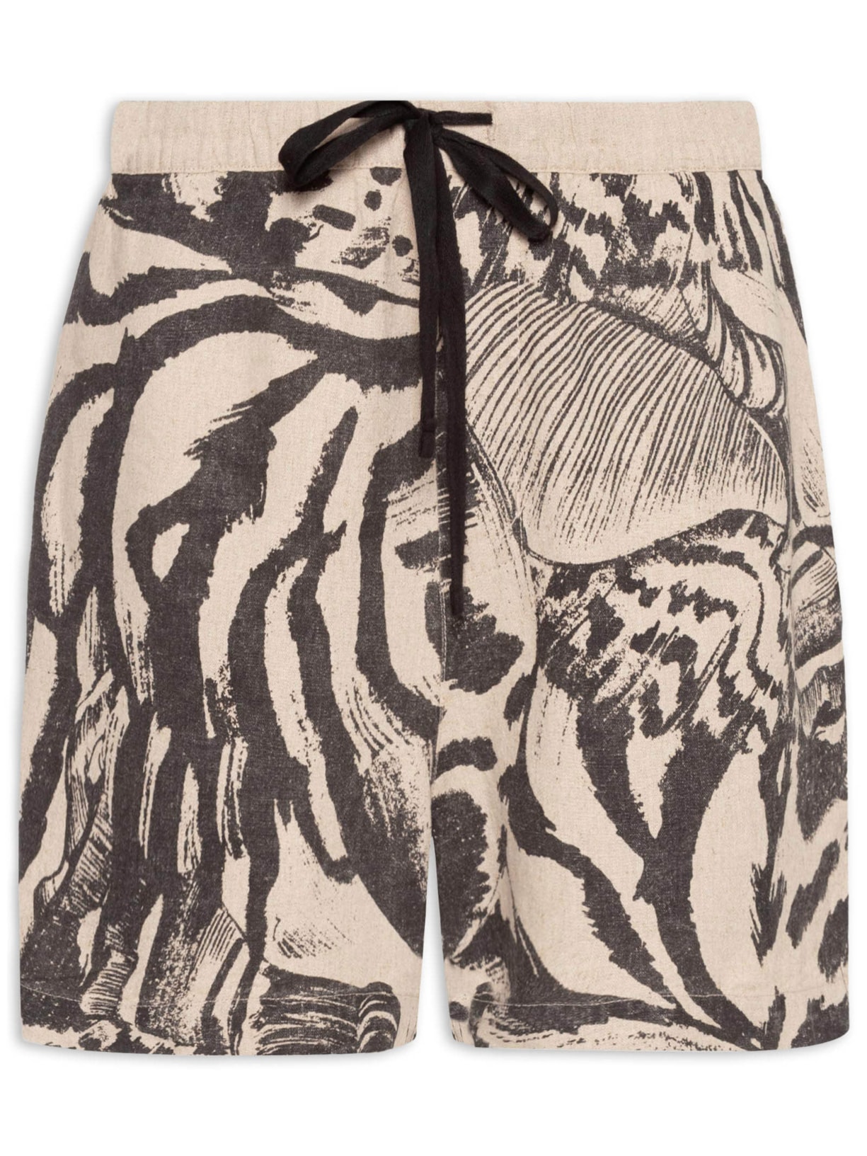 Short Masculino Linen Pj Concha Noturna Bege Osklen