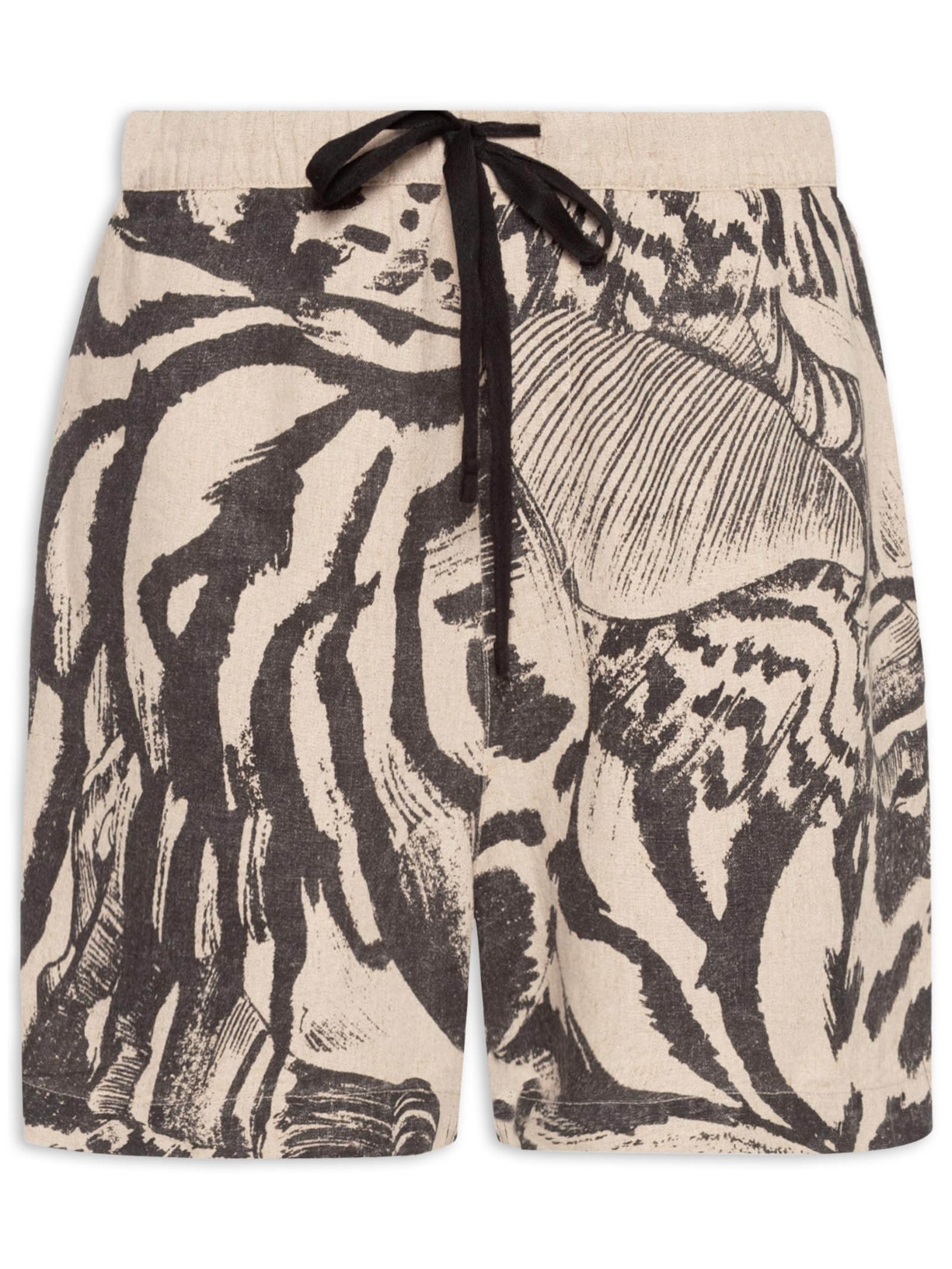 Short Masculino Linen Pj Concha Noturna Bege Osklen