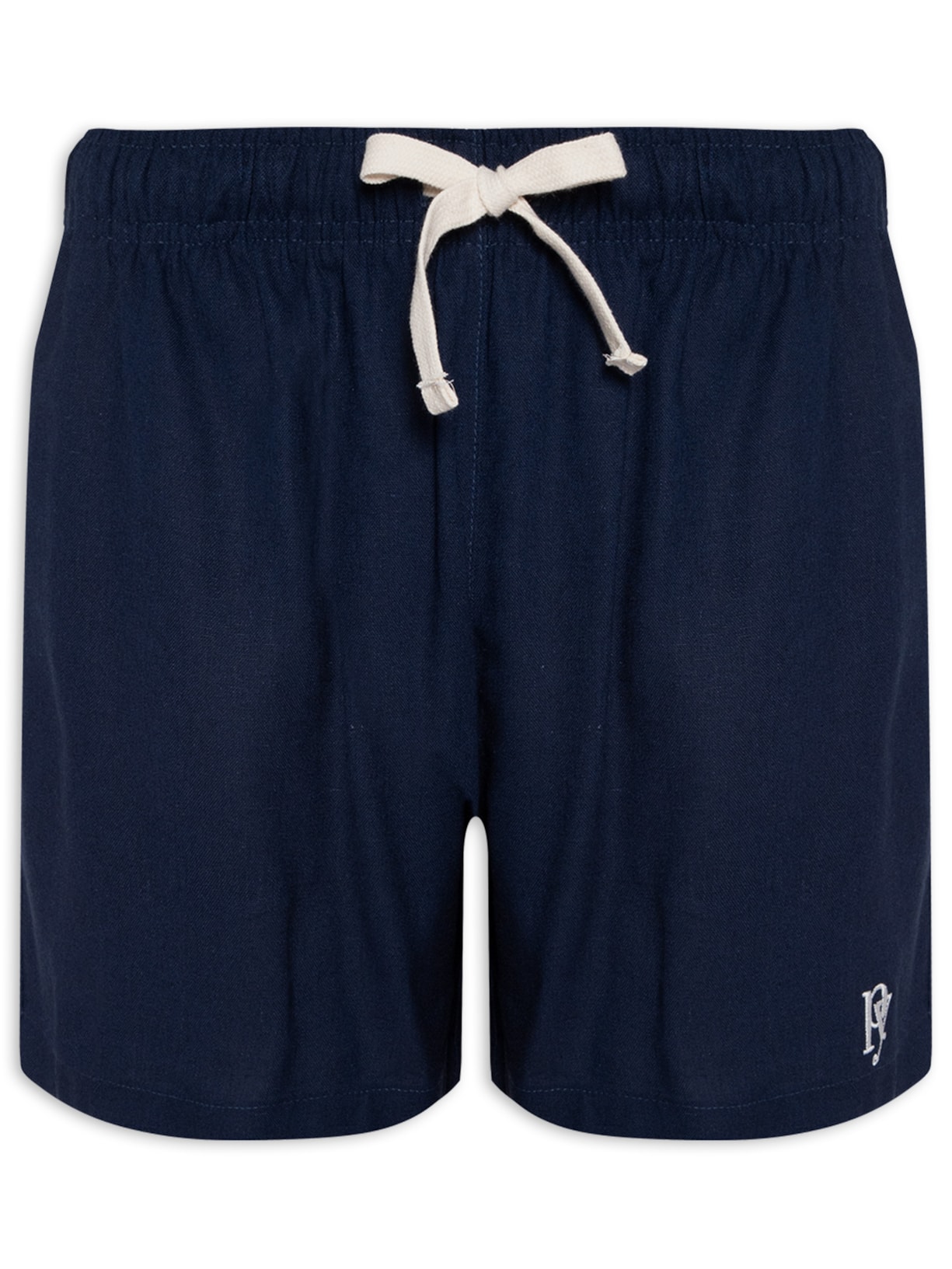 Short Masculino Linho - Azul