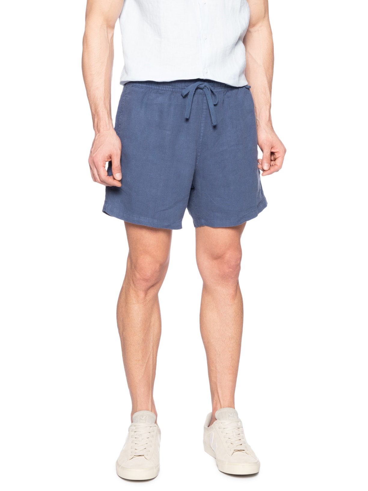 Short Masculino Linho Azul Pineapple