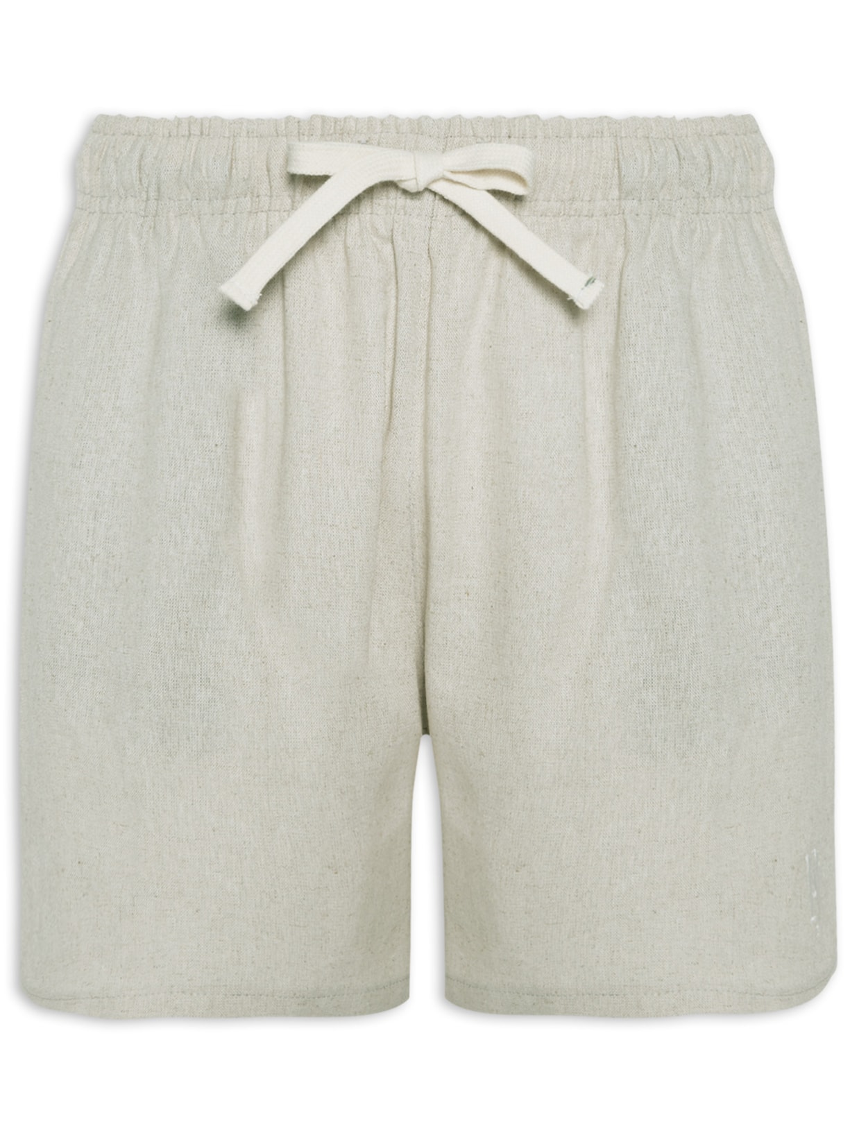 Short Masculino Linho - Bege