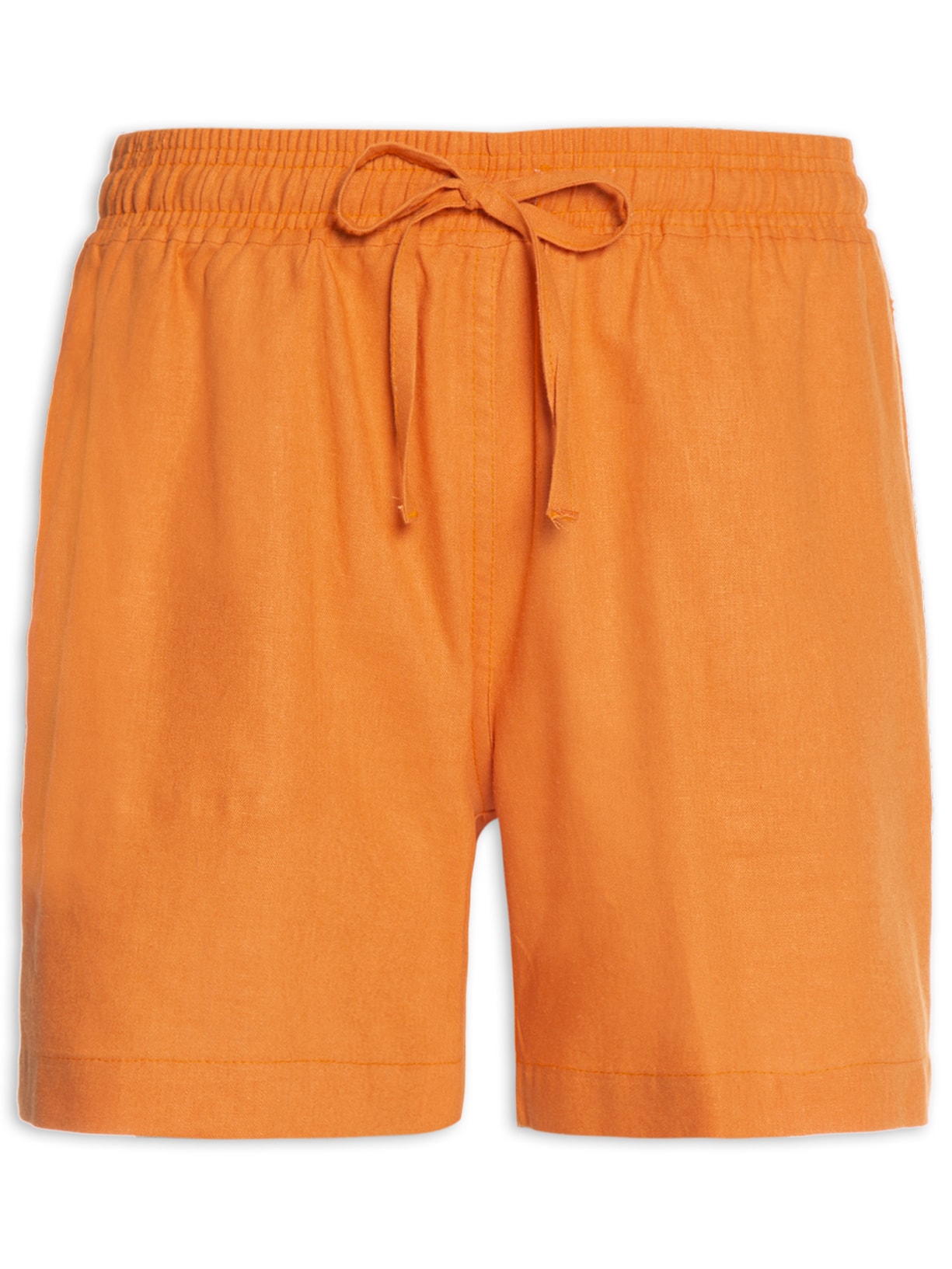 Short Masculino Linho Laranja Barche