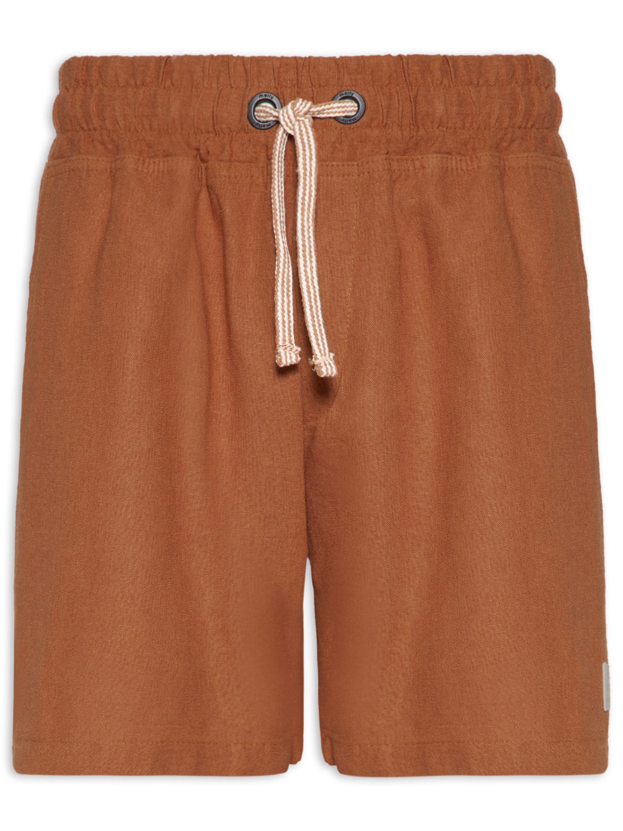 Short Masculino Linho - Marrom