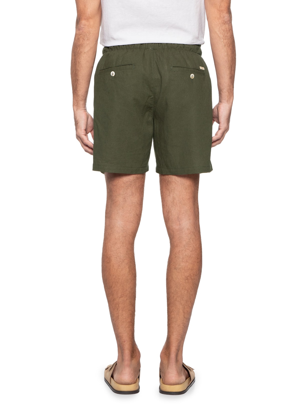 Short Masculino Linho Pier Verde Foxton