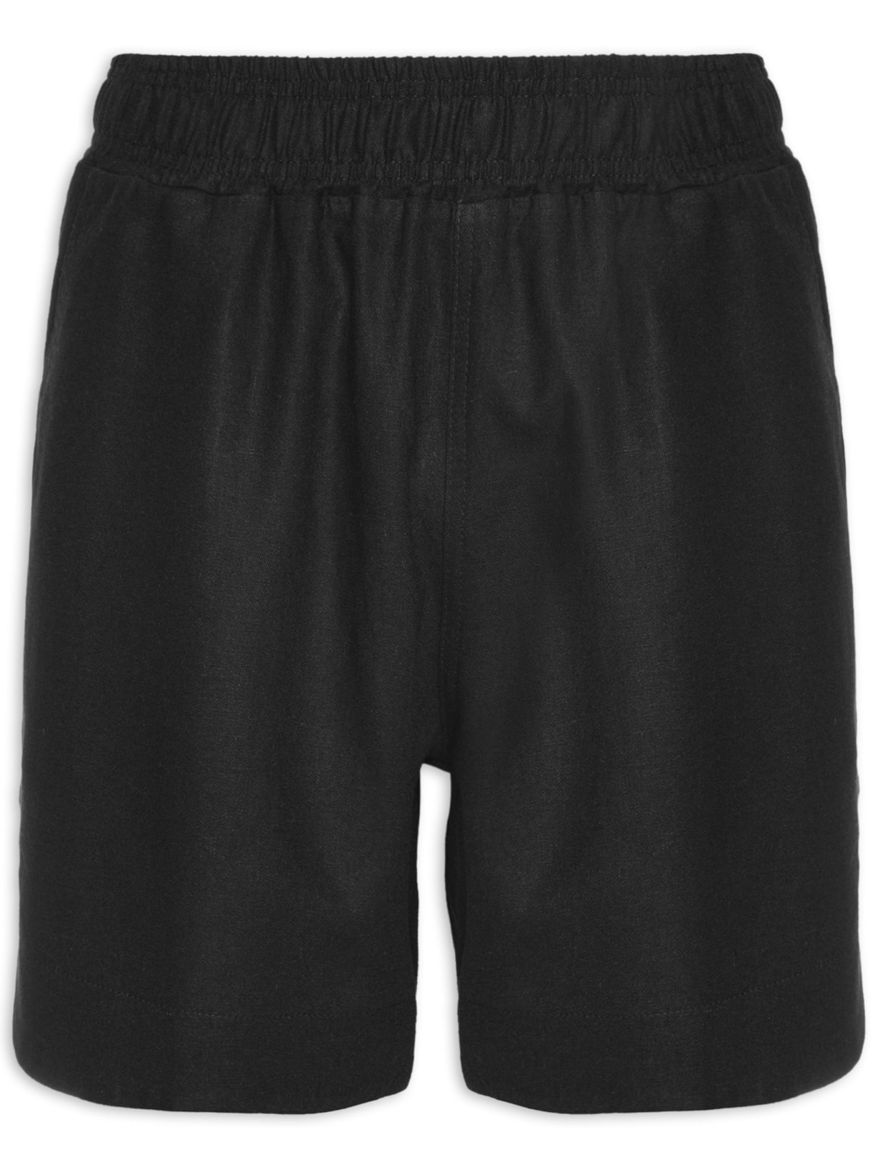 Short Masculino Linho - Preto
