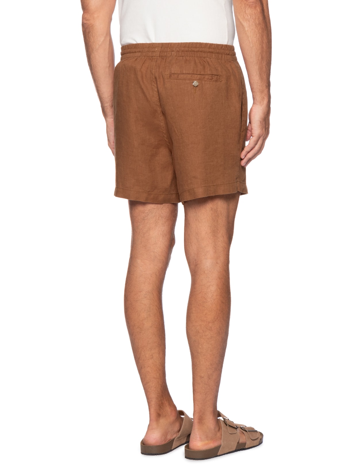 Short Masculino Linho Summer Marrom Oficina Reserva
