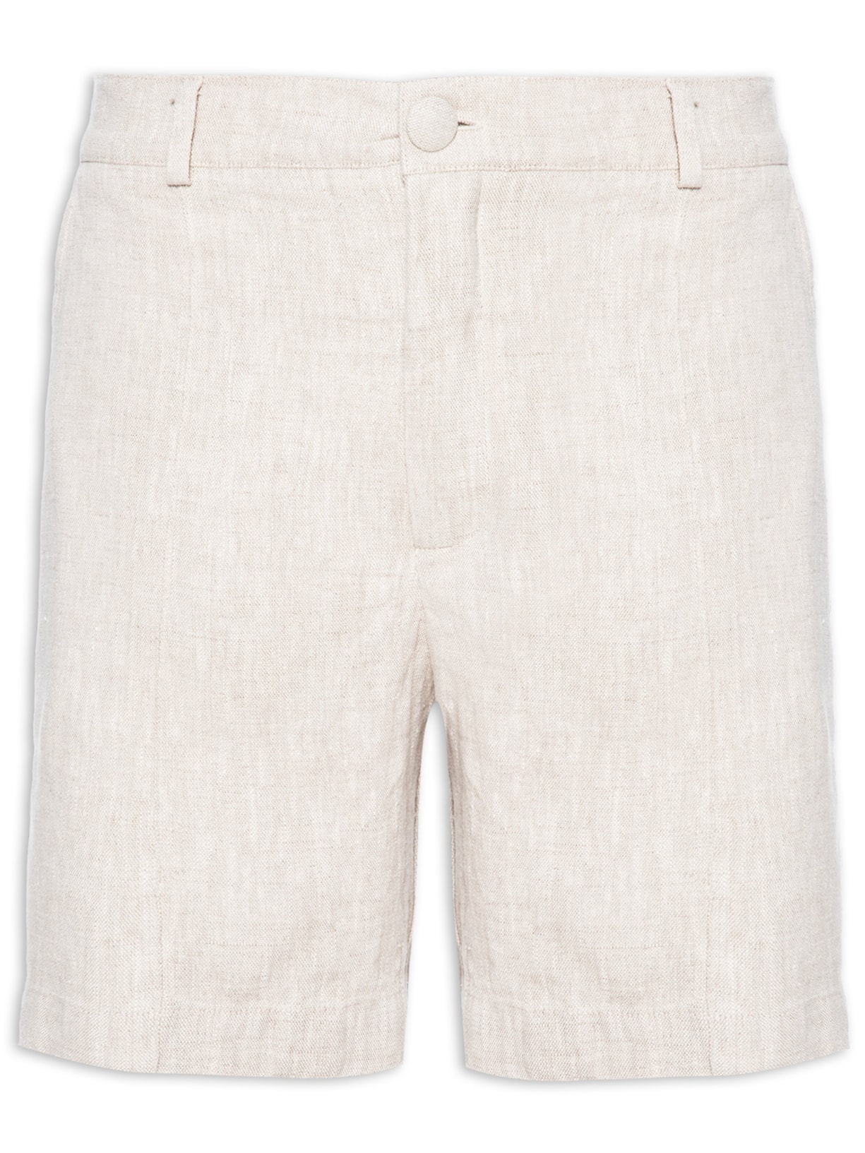 Short Masculino Linho Vinco - Bege