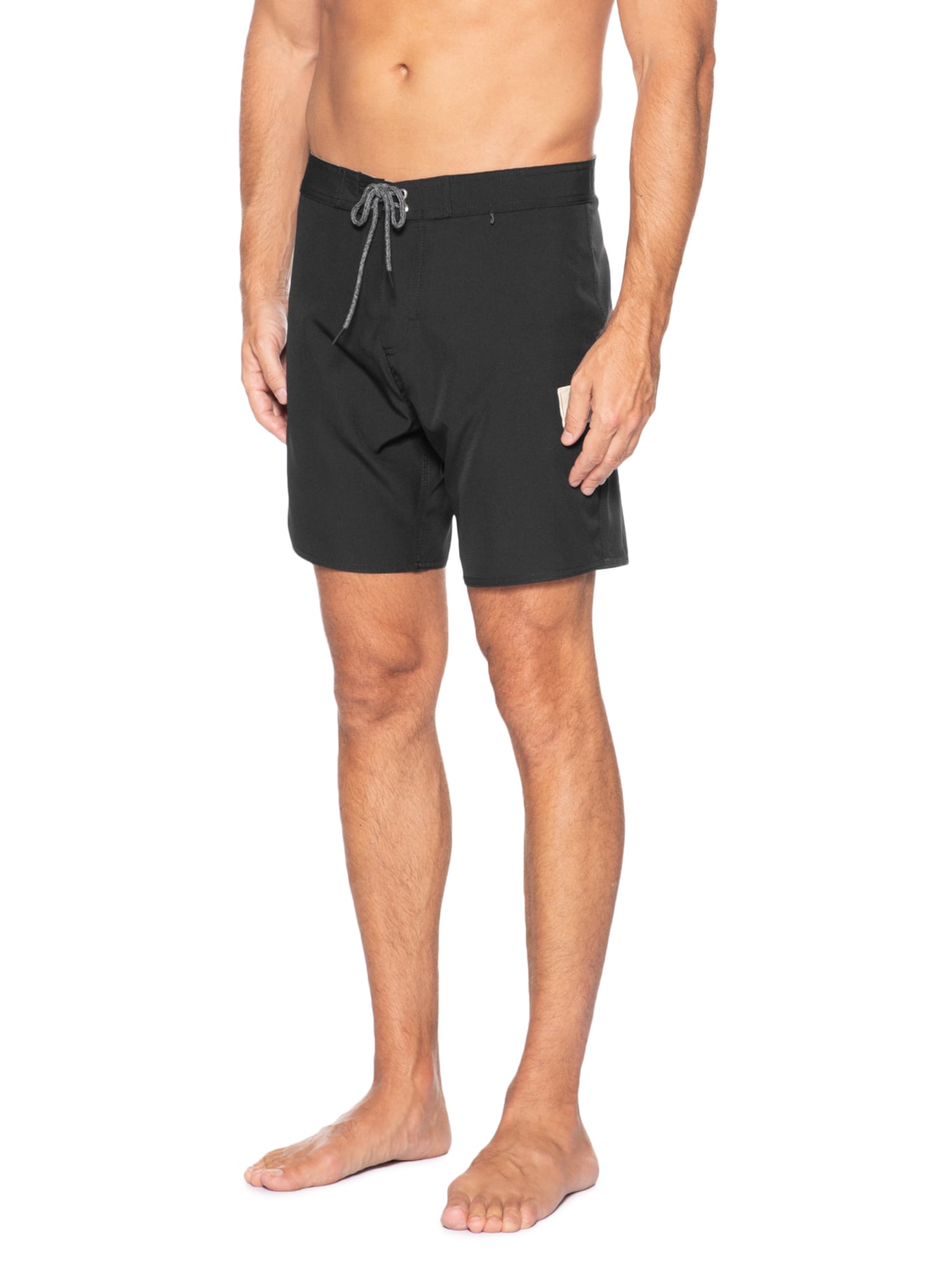 Short Masculino Liso Beachwear Preto Pineapple