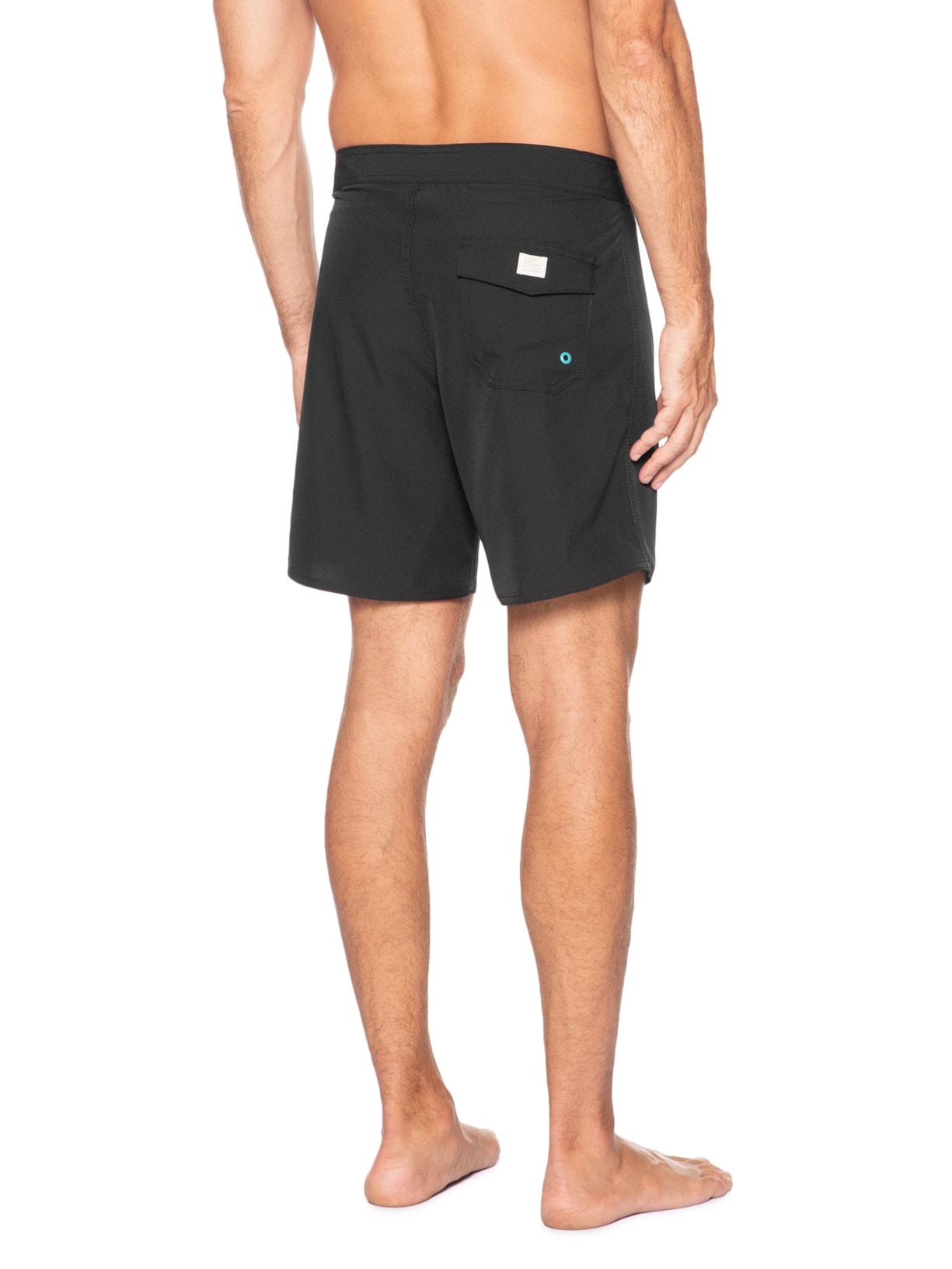 Short Masculino Liso Beachwear Preto Pineapple