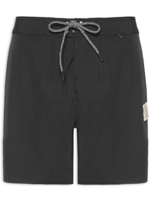 Short Masculino Liso Beachwear - Preto