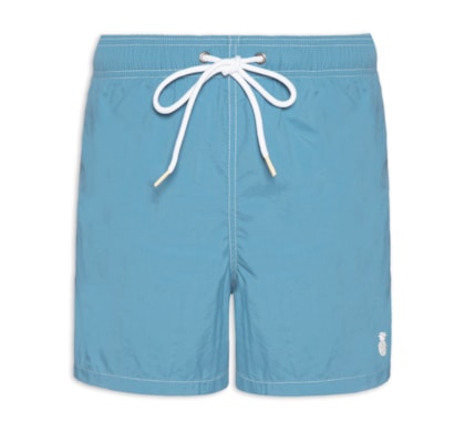 Short Masculino Liso De Praia - Azul