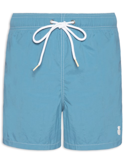 Short Masculino Liso De Praia - Azul
