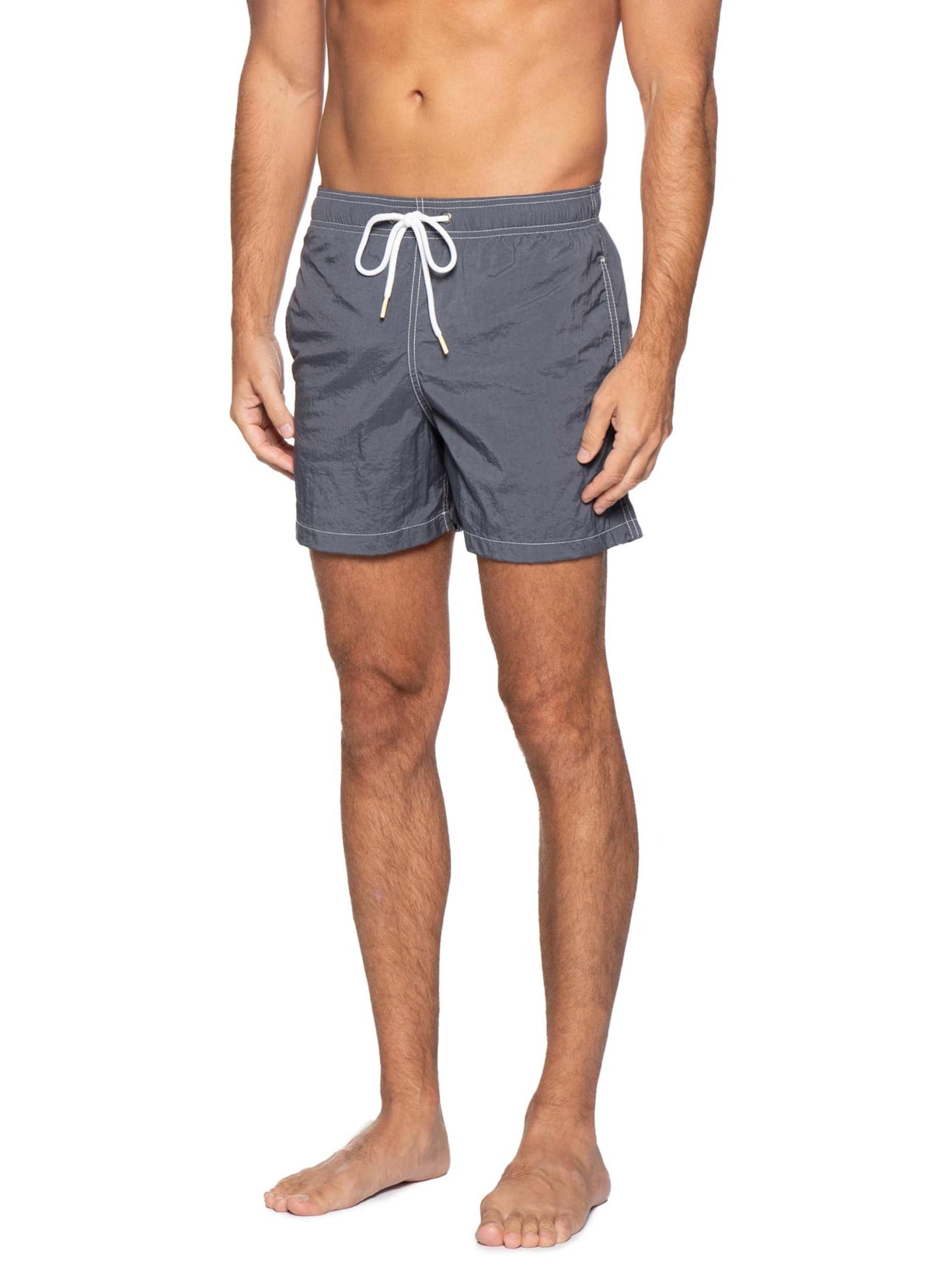 Short Masculino Liso De Praia Azul Pineapple