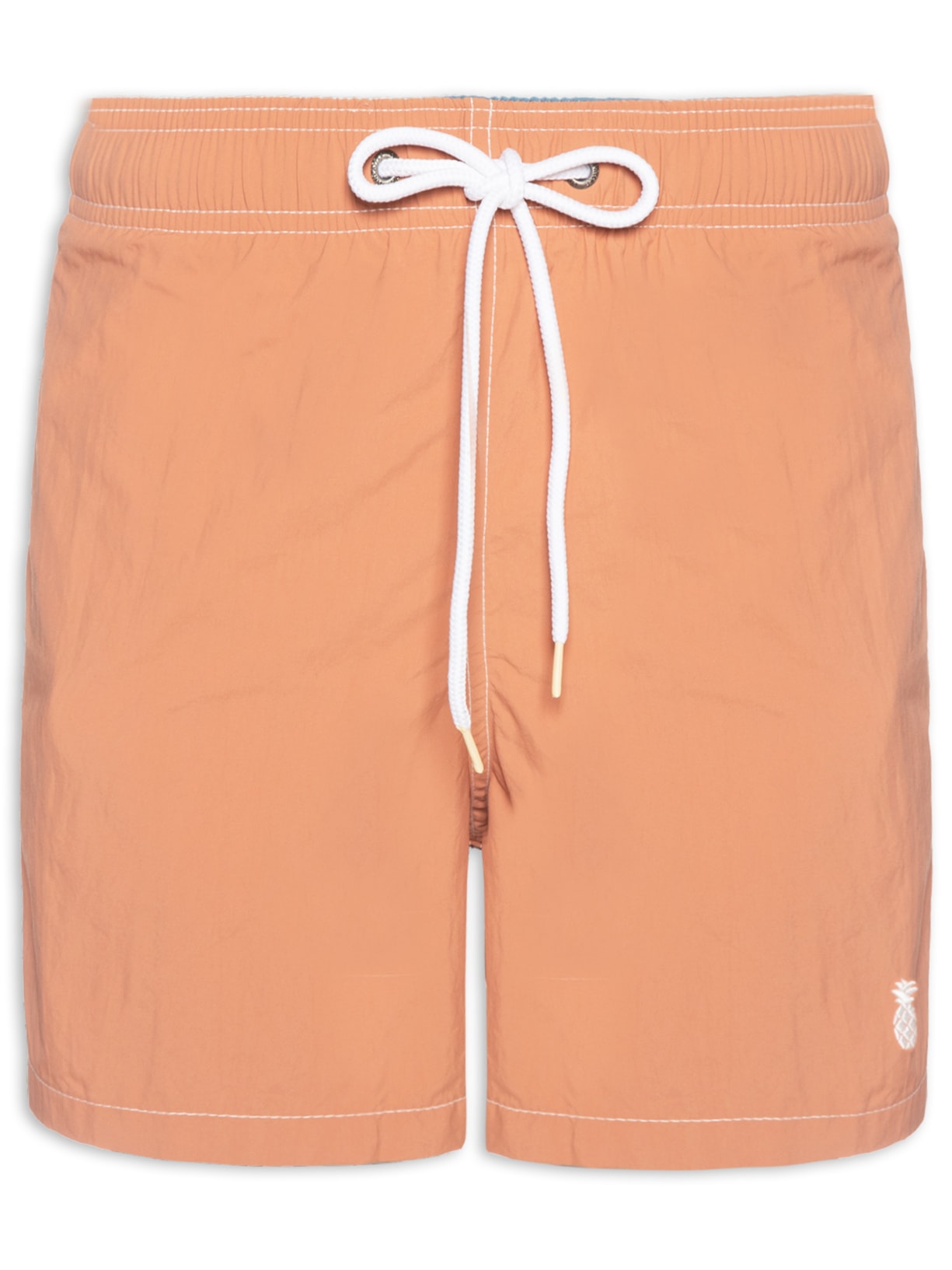 Short Masculino Liso De Praia - Laranja