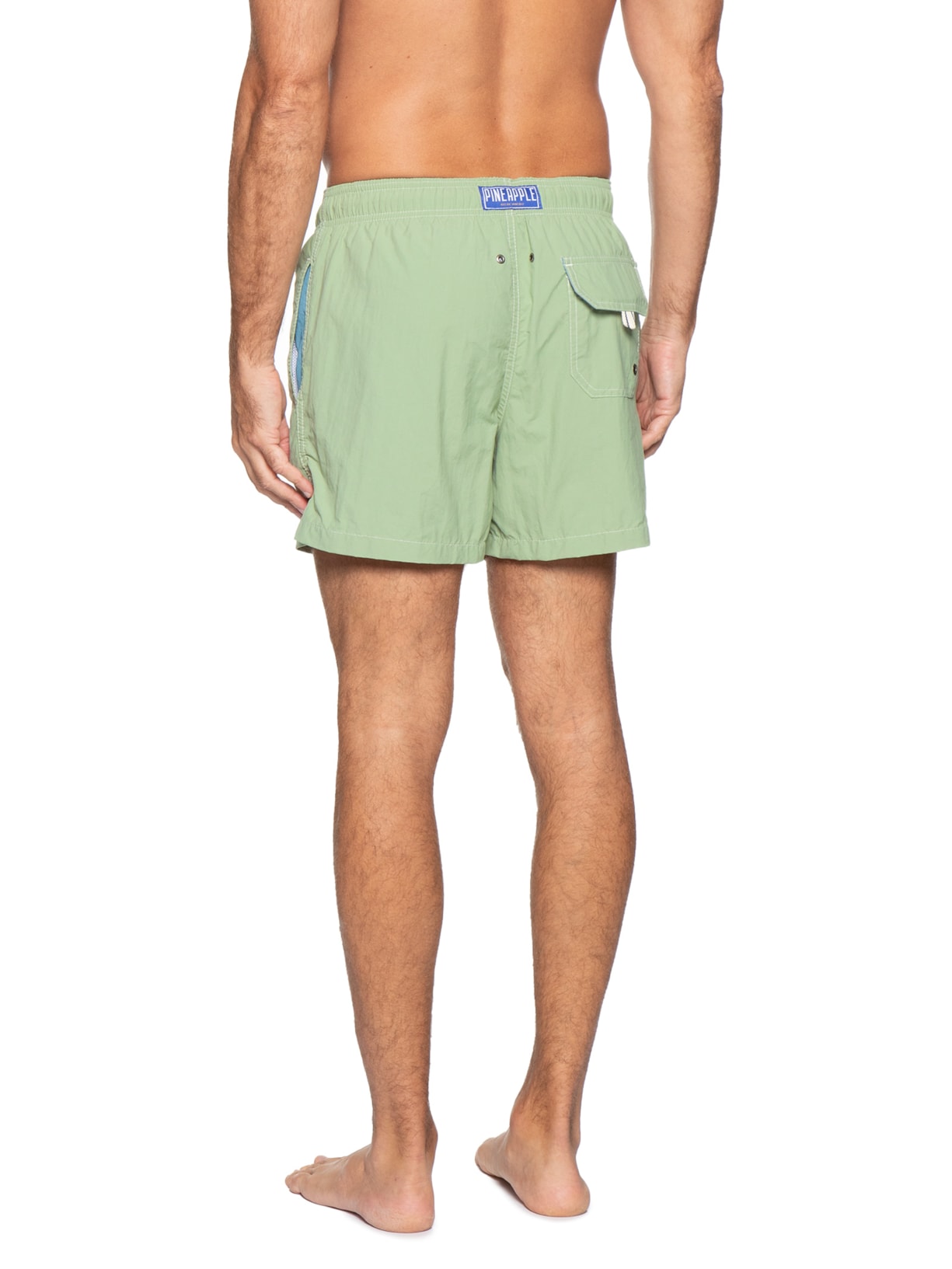 Short Masculino Liso De Praia Verde Pineapple