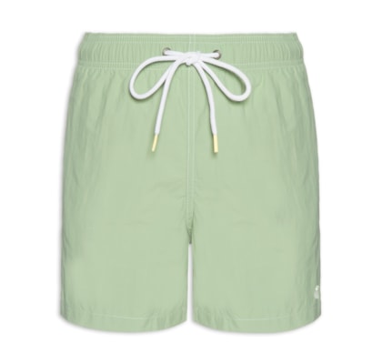 Short Masculino Liso De Praia - Verde
