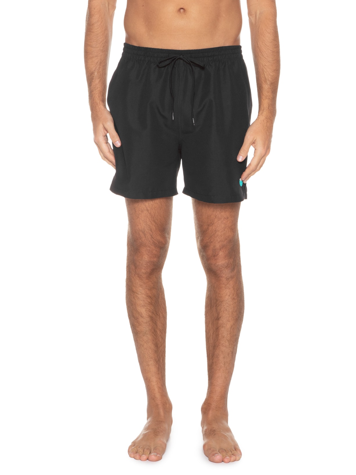 Short Masculino Liso Preto Hering