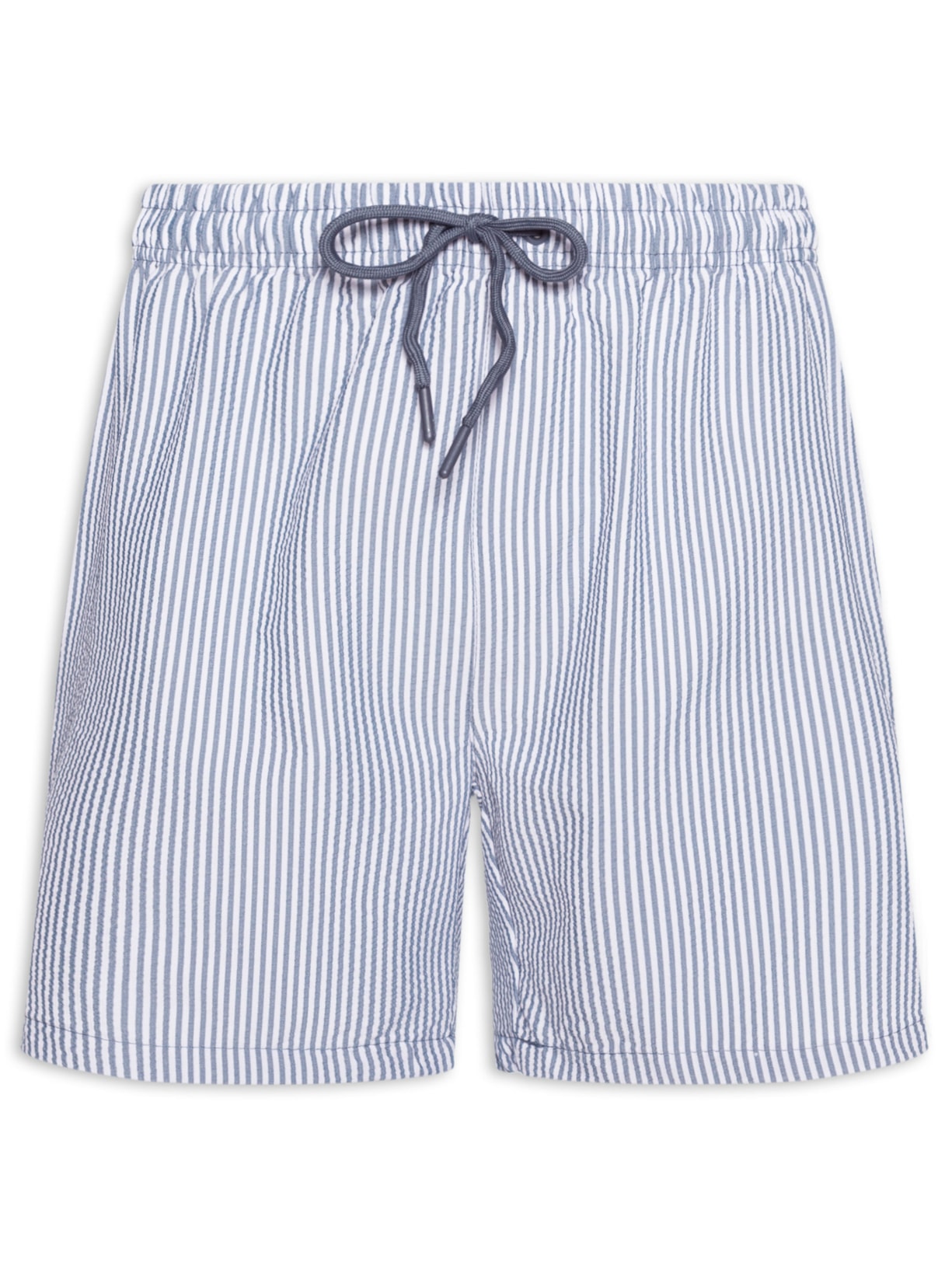 Short Masculino Listrado Azul Basiq Men