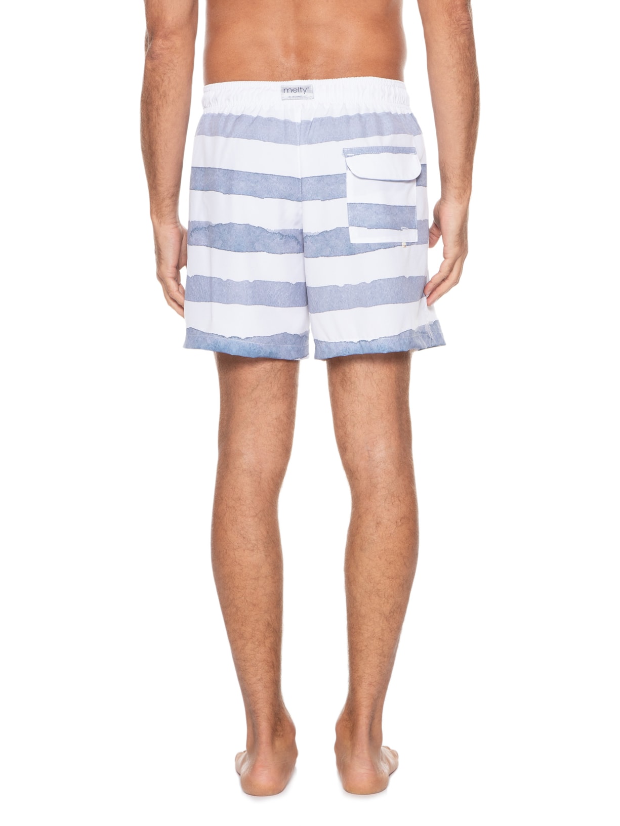 Short Masculino Listras Azul Melty Rj