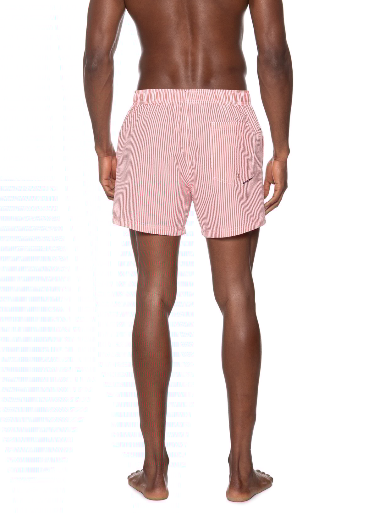 Short Masculino Litoral Stripes Vermelho Osklen