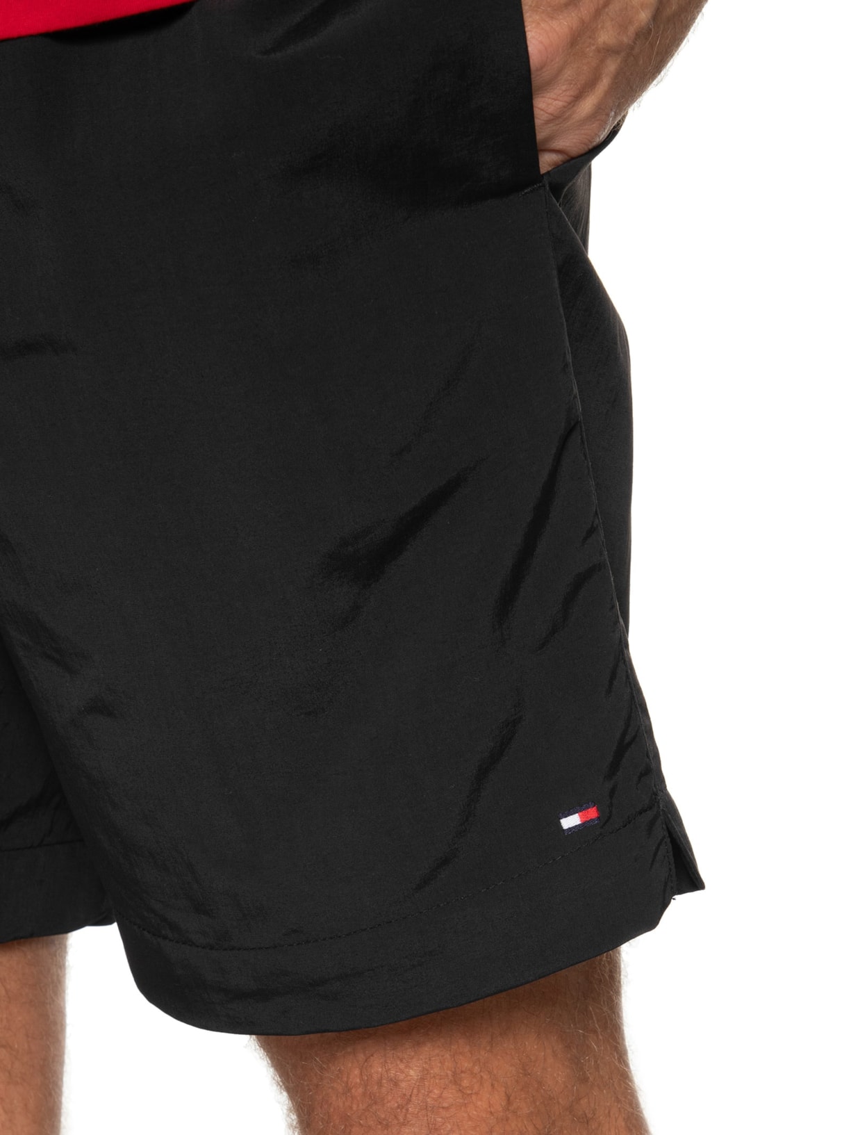 Short Masculino Long Drewstring Preto  Tommy Hilfiger