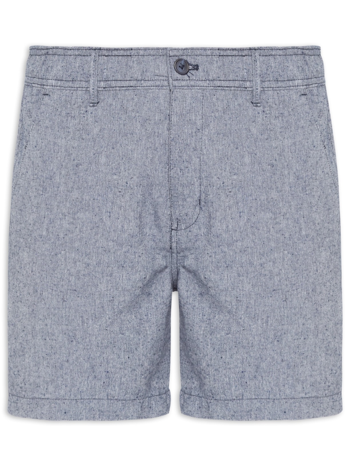 Short Masculino Médio Linen Elástico - Azul