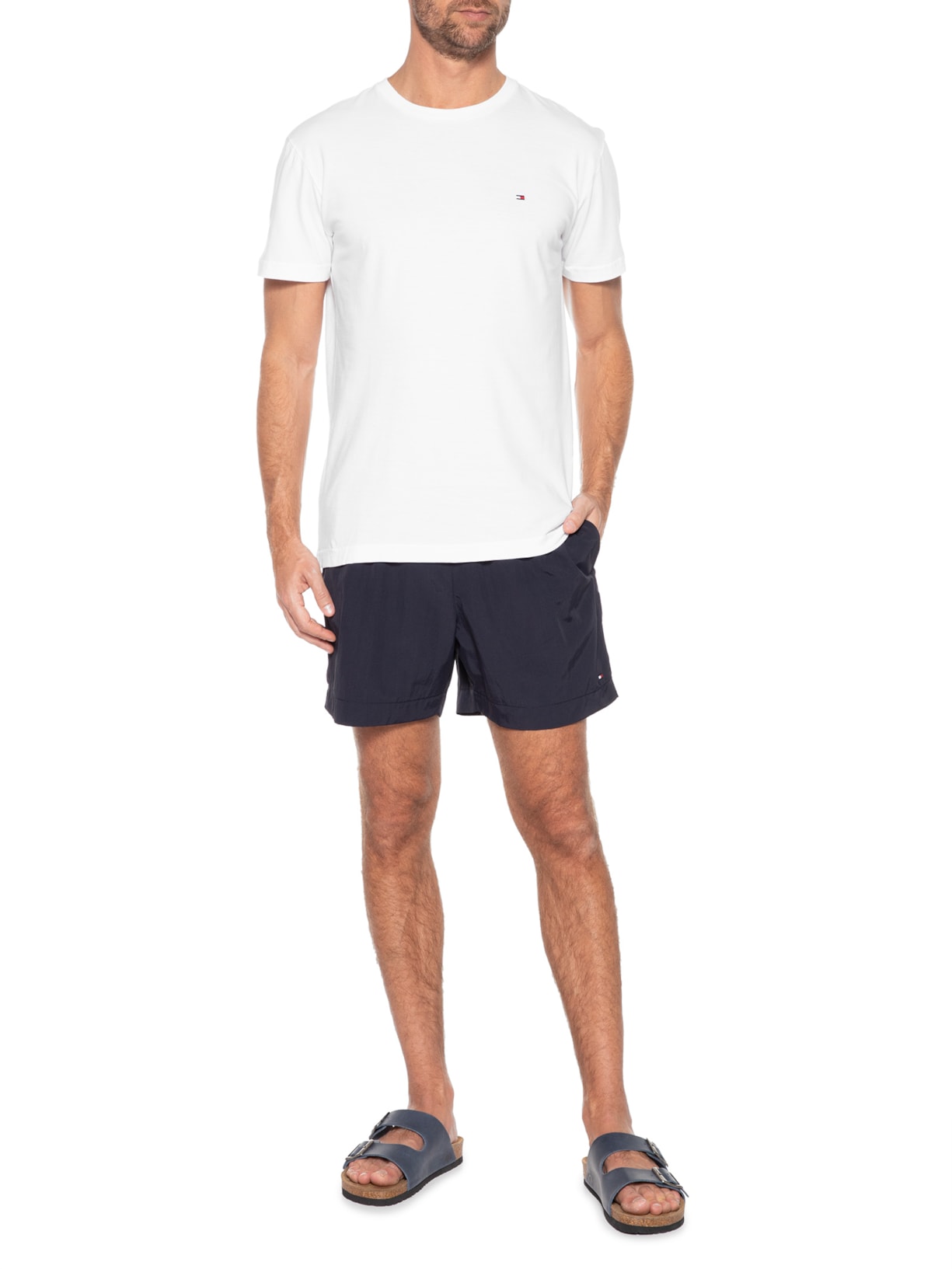 Short Masculino Medium Drawstring Azul Tommy Hilfiger