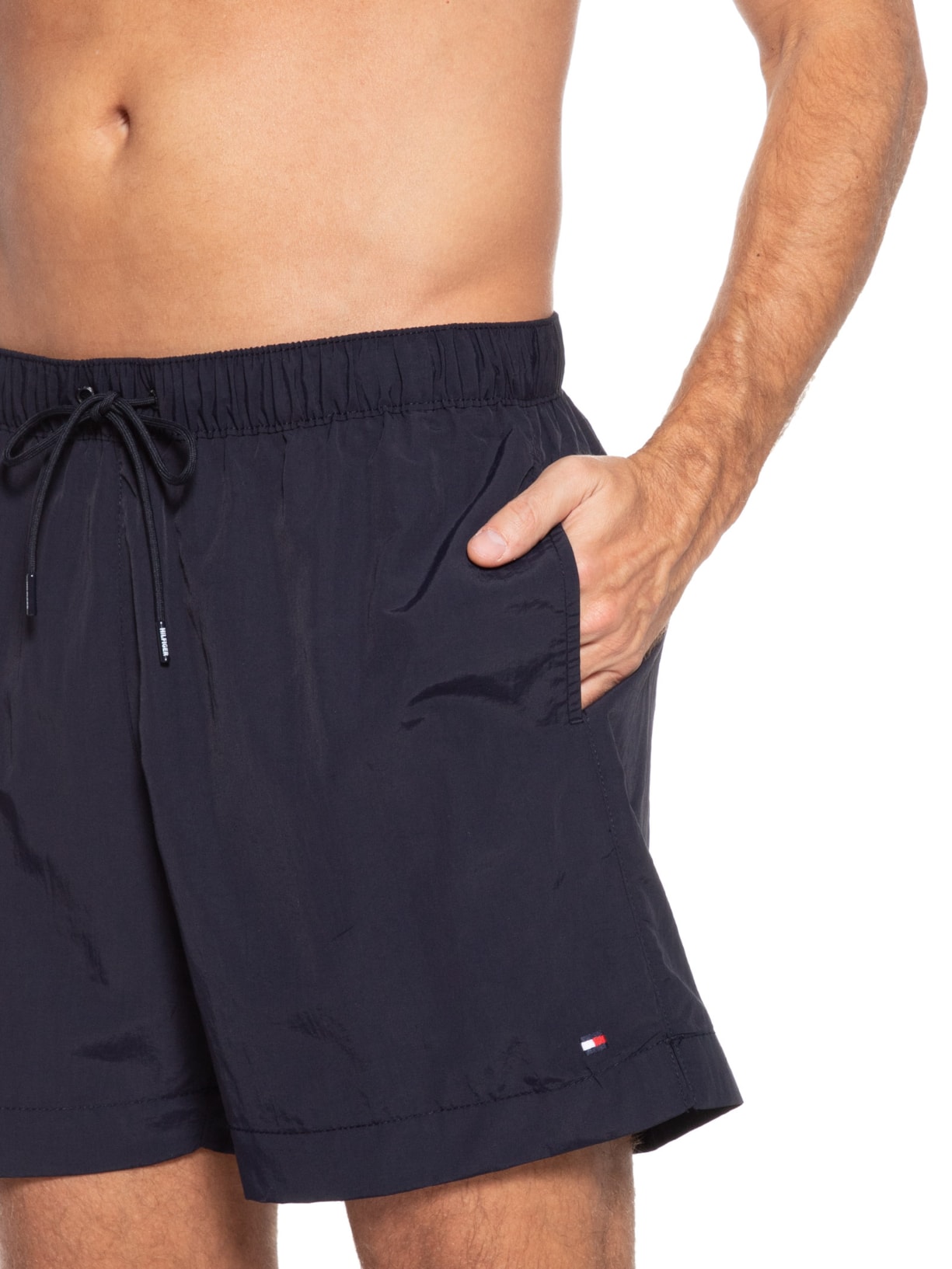 Short Masculino Medium Drawstring Azul Tommy Hilfiger