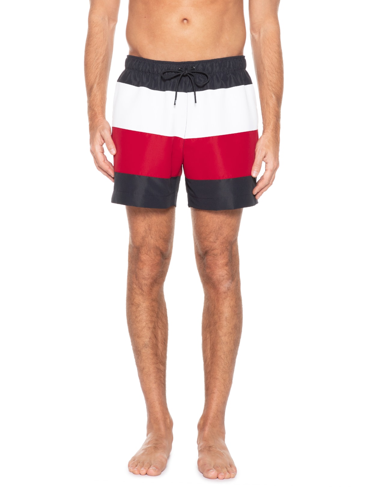 Short Masculino Medium Drawstring Bold Flag Azul Tommy Hilfiger