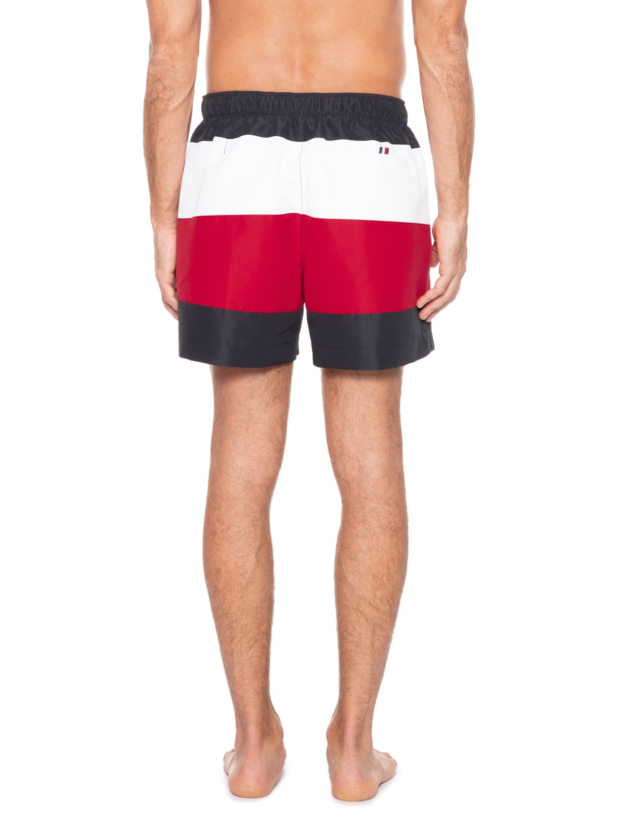 Short Masculino Medium Drawstring Bold Flag Azul Tommy Hilfiger