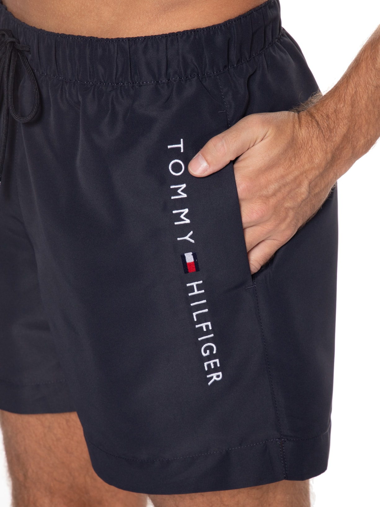 Short Masculino Medium Drawstring Nos Azul Tommy Hilfiger