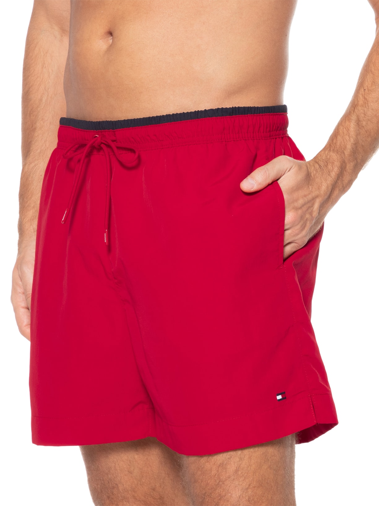 Short Masculino Medium Drawstring Vermelho Tommy Hilfiger