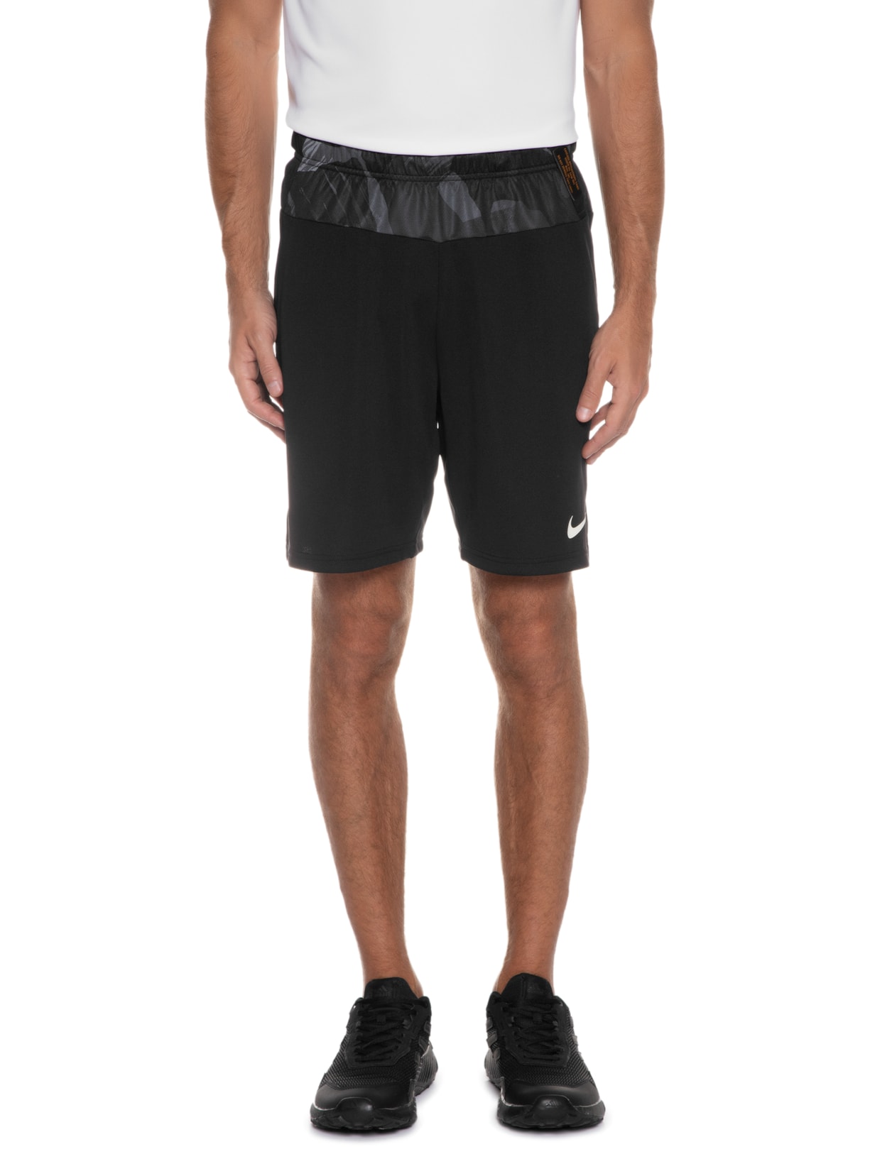 Short Masculino Nk Df Knit 6.0 Camo Preto Nike