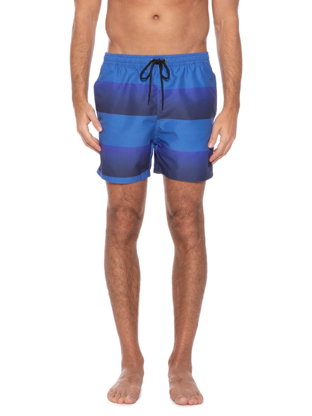 Short Masculino Nylon Beach Gradient Stripes Azul Ellus