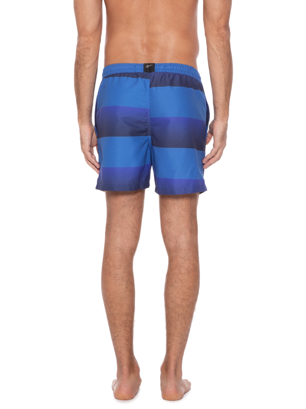 Short Masculino Nylon Beach Gradient Stripes Azul Ellus