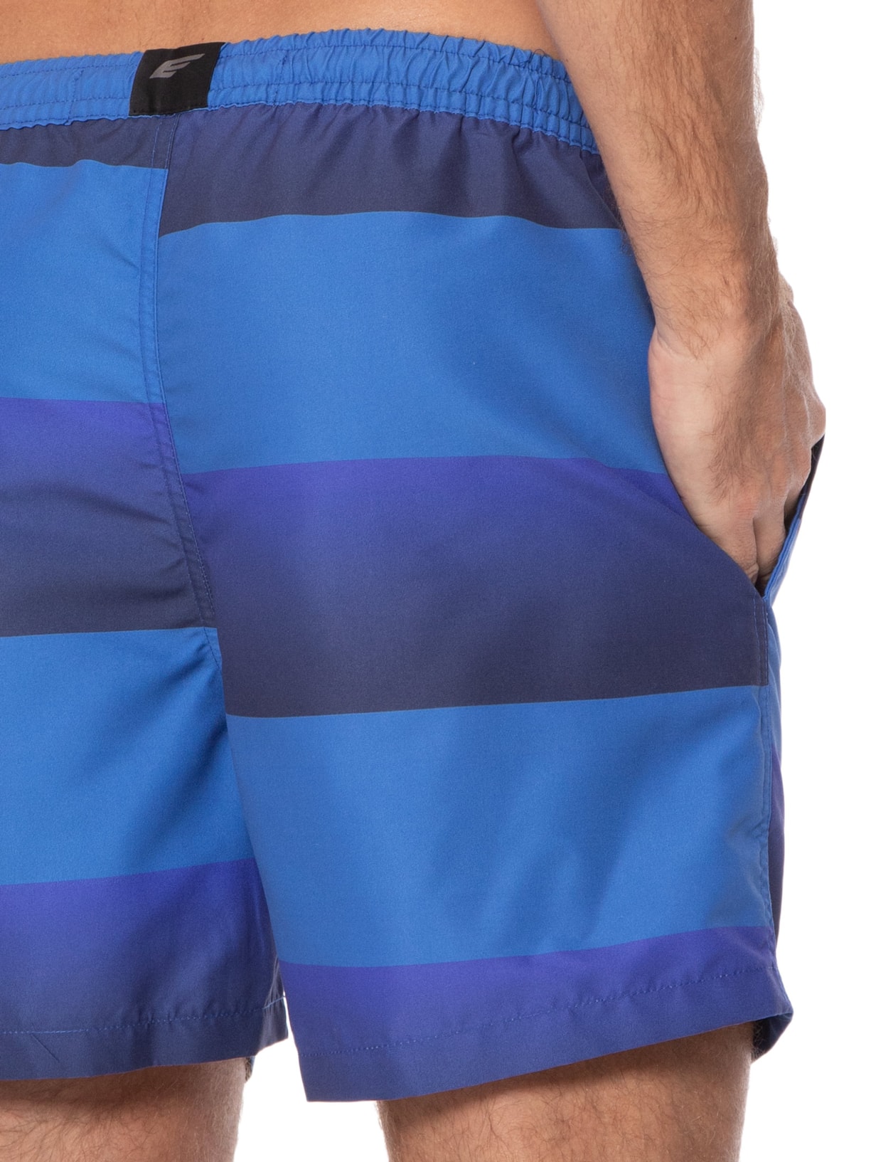 Short Masculino Nylon Beach Gradient Stripes Azul Ellus