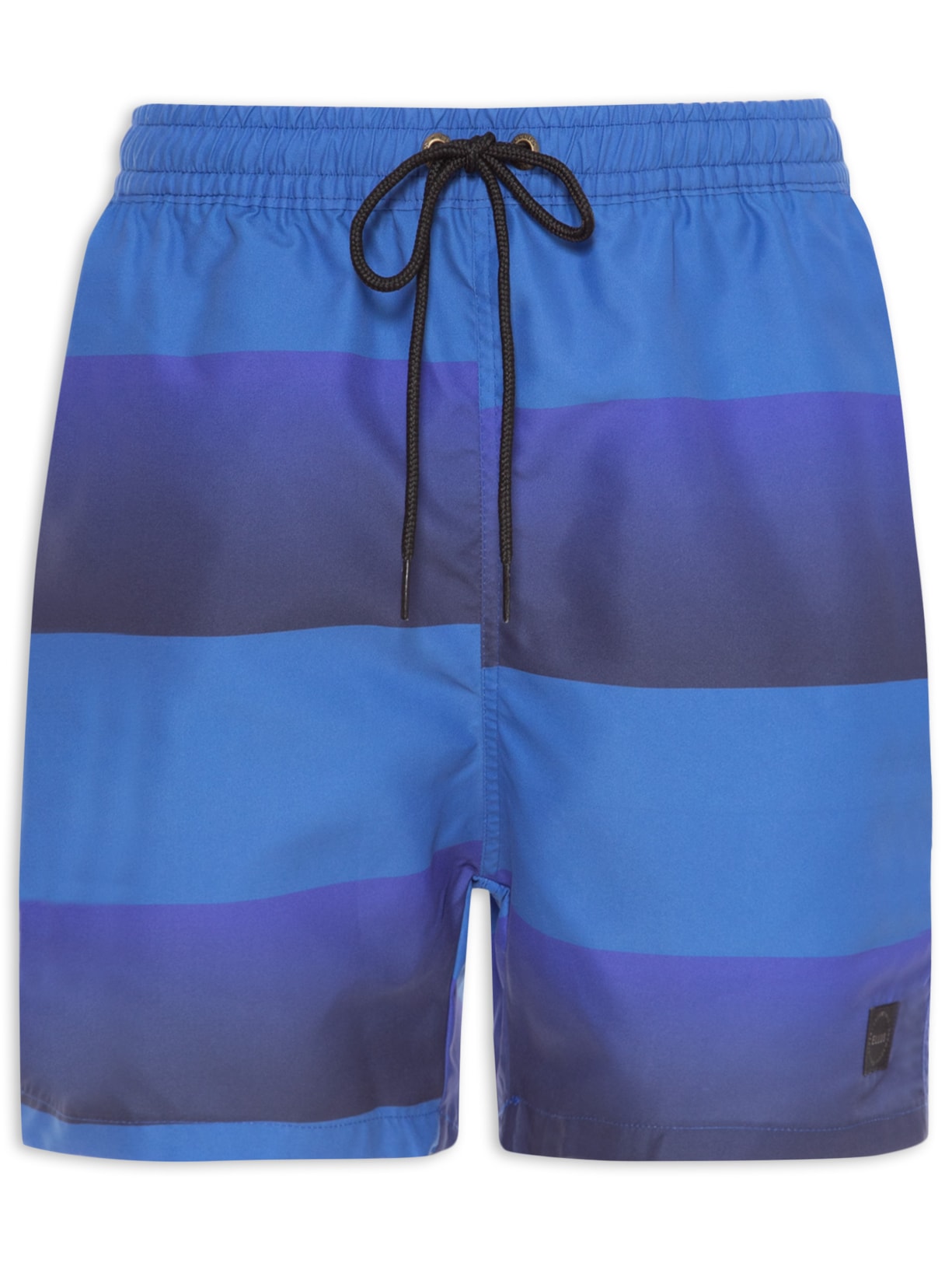 Short Masculino Nylon Beach Gradient Stripes - Azul