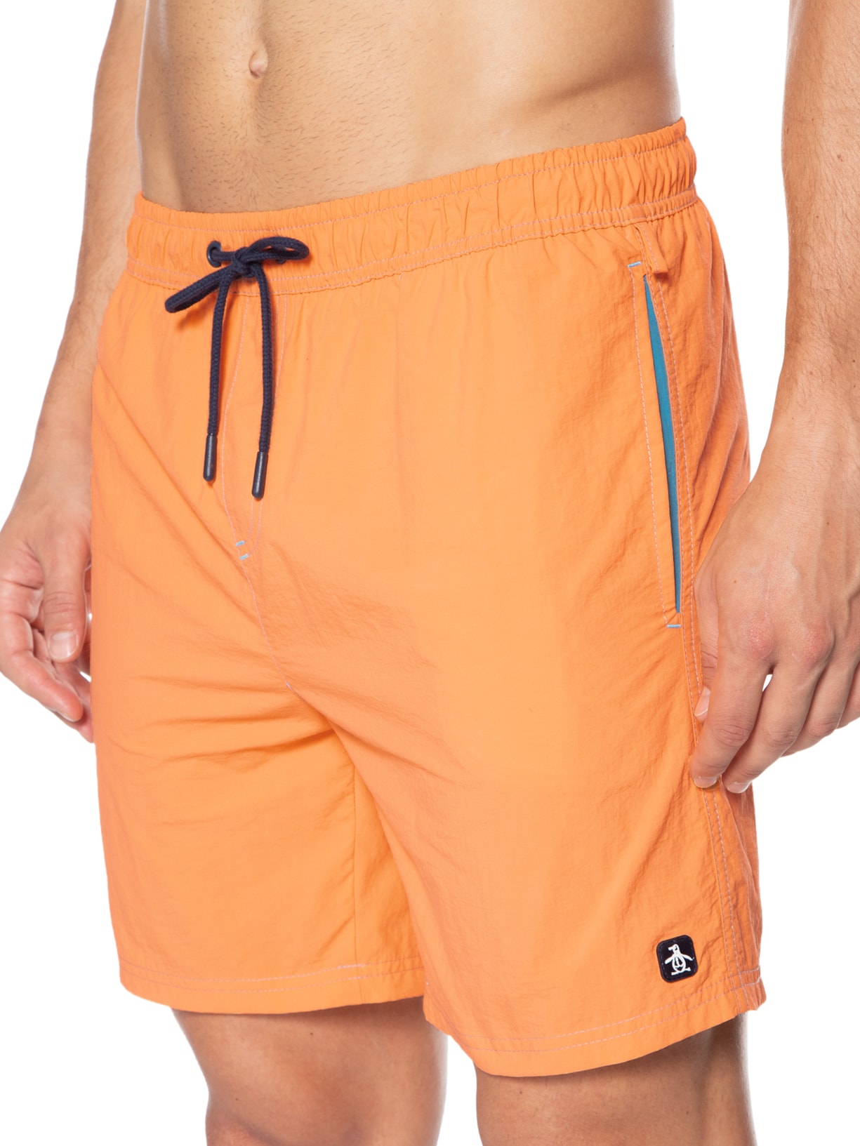 Short Masculino Nylon Laranja Original Penguin