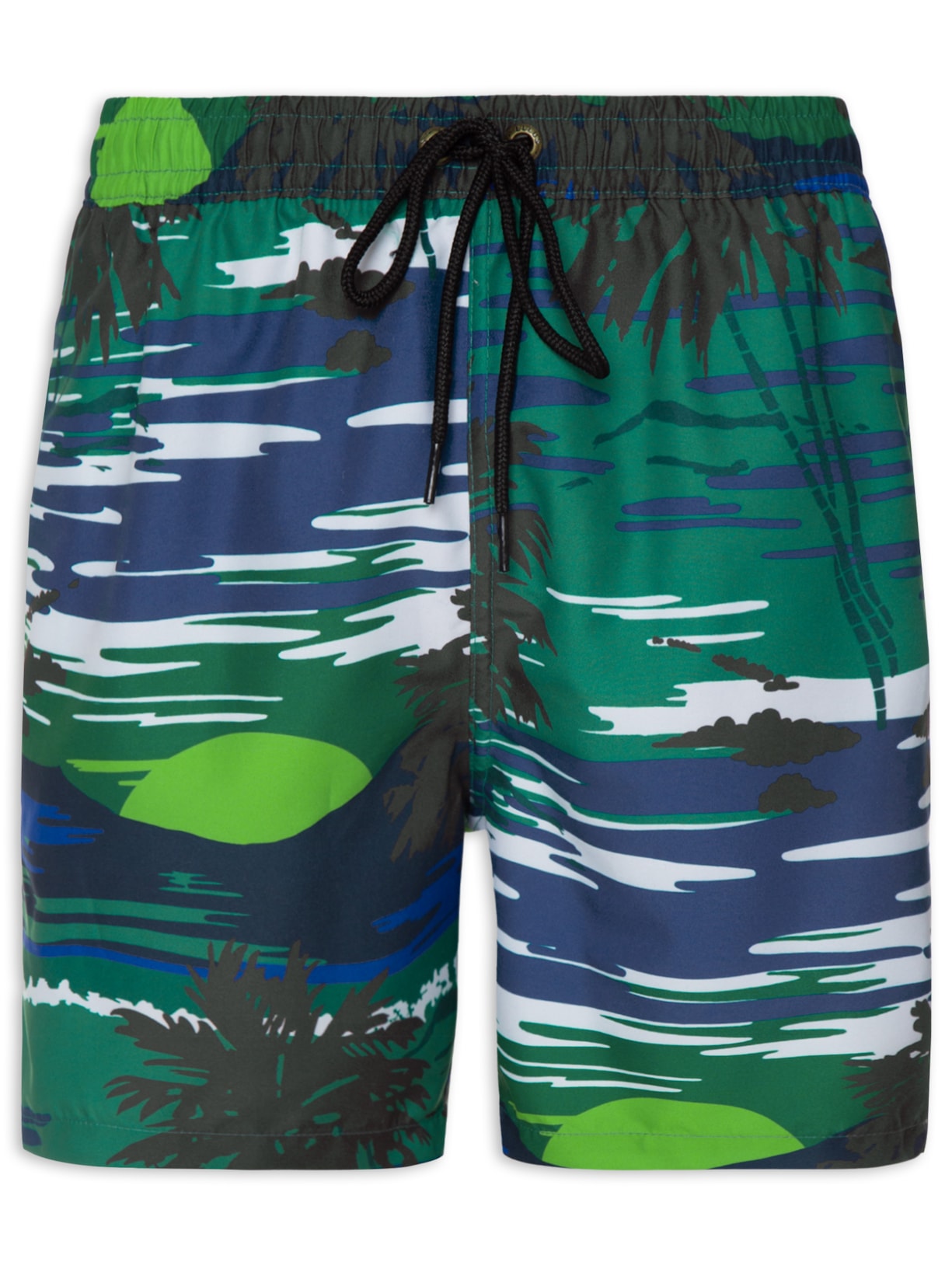 Short Masculino Nylon Sunset Truck - Verde