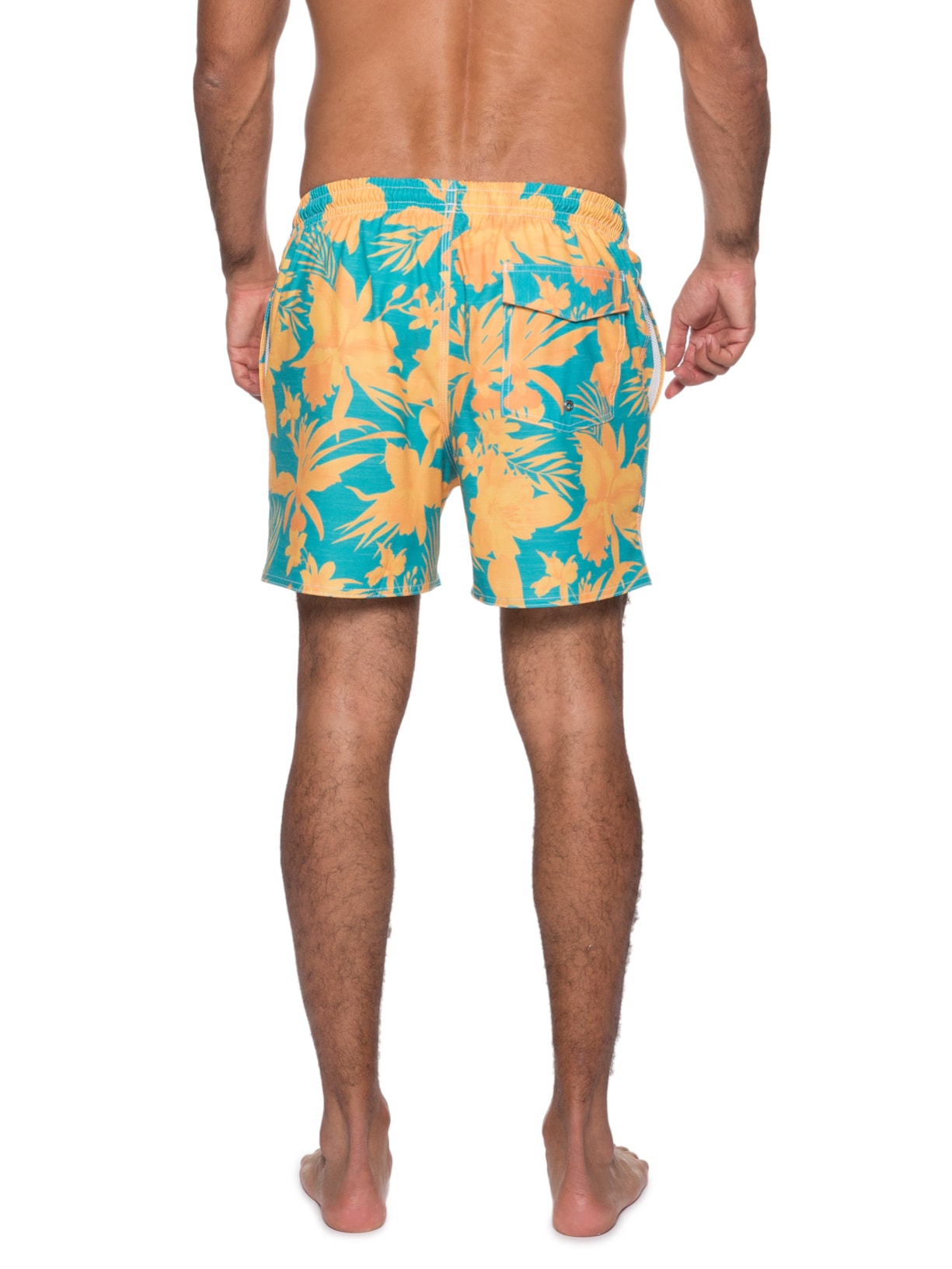 Short Masculino Orquidário Amarelo Blueman