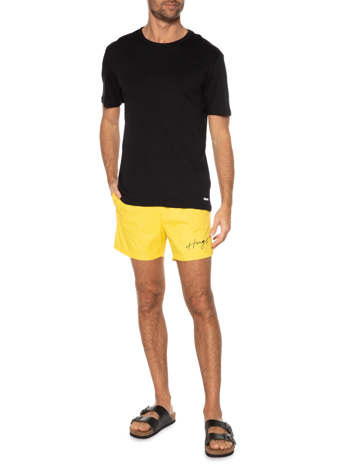 Short Masculino Paol Amarelo Hugo
