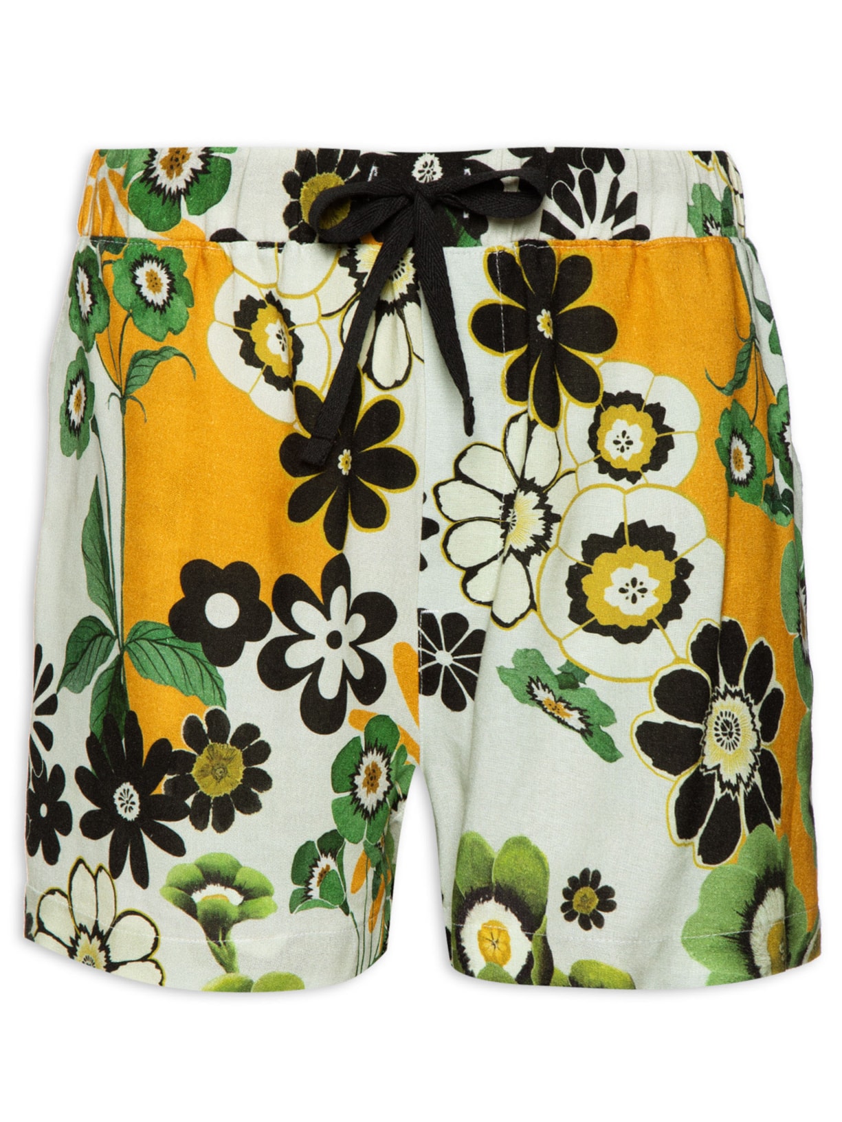 Short Masculino Patch Flower - Verde